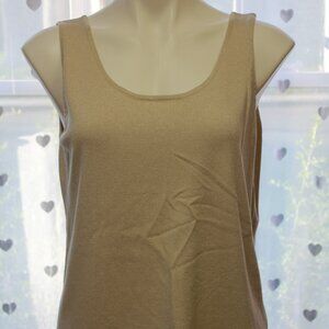 #310 Chico's Cream-Colored Shiny Dressy Tank Size 3 (16)